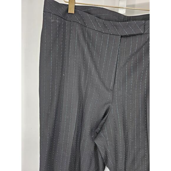 Classiques Entier Women's Black Hook Closer Viscose-Wool Dress Pants Size 16 - Picture 2 of 5